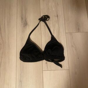 Black Halter Bikini Top